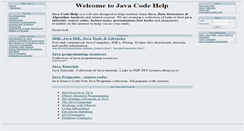 Desktop Screenshot of javacodehelp.com