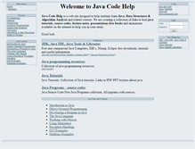 Tablet Screenshot of javacodehelp.com